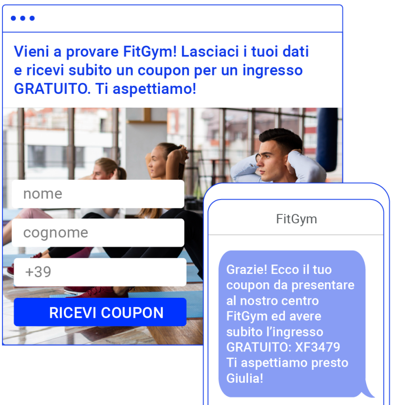 Palestre landing page
